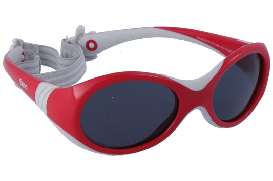 Sunglasses Nanovista NS Nanito S Rojo-Gris 42 17 - Front View